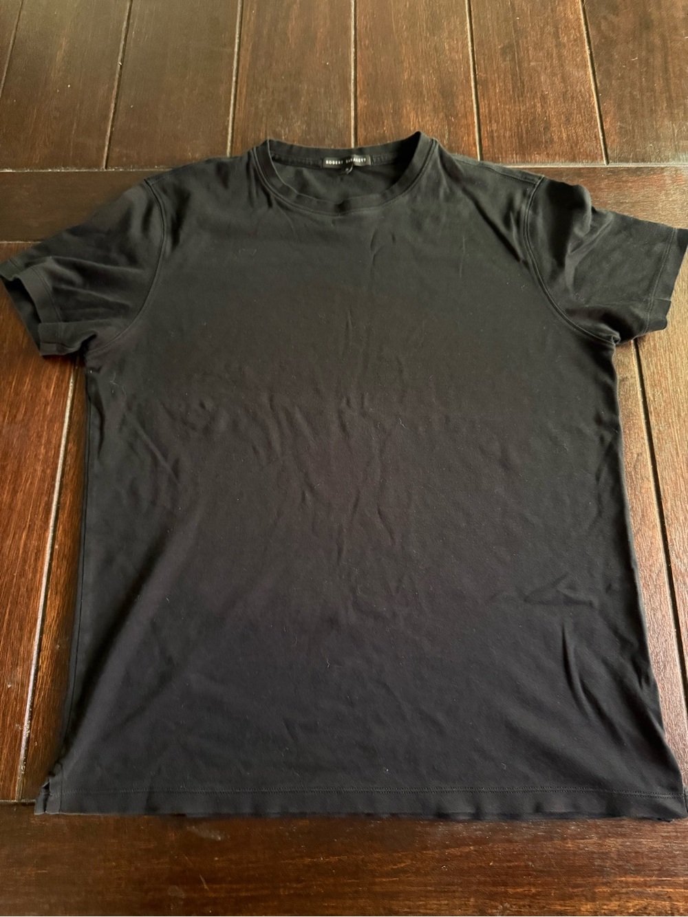 Robert Barakett Black Short Sleeve Crew Neck Tee